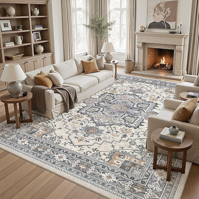 UERMEI 10x14 Area Rug Living Room Rugs - Image 8