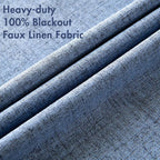 MIULEE 100% Blackout Linen Curtains - Image 5