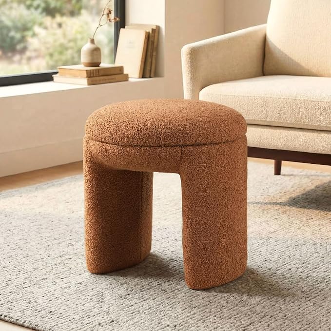 Furniture of America Rami Modern 18-inch Solid Wood Upholstered Ottoman by FurnitureofAmerica