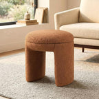 Furniture of America Rami Modern 18-inch Solid Wood Upholstered Ottoman by FurnitureofAmerica