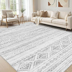 cotiled Boho 10x14 Area Rug for Living Room: Large Moroccan Washable Rug | by COTILED