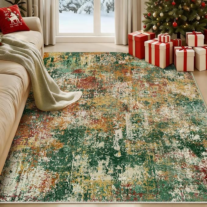 RELEANY Washable 5'x7' Abstract Area Rug - Image 9