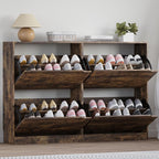 BORNOON Shoe Cabinet with 4 Flip Drawers, Narrow Hidden Shoe Storage Cabinet by BORNOON