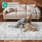 4x12 Runner Rug Non Slip, Washable Hallway Runner Rug, Nursery Room, Soft - Image 9