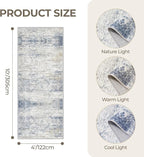 4x10 Runner Rug Non Slip, Washable Hallway Runner Rug, Nursery Room, Soft - Image 2