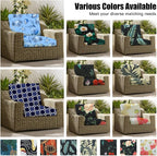 8Pcs Patio Cushion Covers, Outdoor Stretch Cushion Covers, Washable | Stretch - Image 4