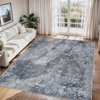 Aelenmu 6x9 Area Rugs for Living Room Washable Bedroom Dining Room Black | by Aelenmu