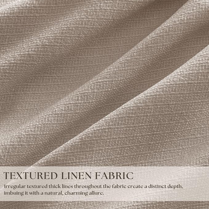 60 Inch Extra Wide 100% Blackout 92 Inch Curtains 1 Panel, Burlywood Birch | - Image 2