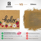 Coir Welcome Mat, Strawberries, 17 x 29 in | 100% Natural Coir, Anti-Shedding - Image 3