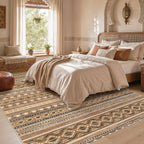 cotiled Boho 7x9 Area Rug for Living Room: Large Moroccan Washable Rug | Solve - Image 6