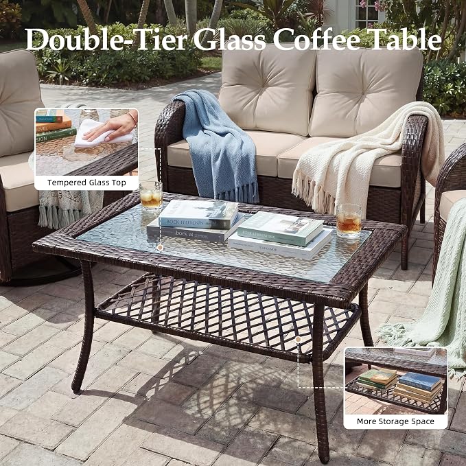 UPHA 7 Pieces Patio Furniture Set - Image 8