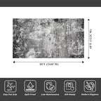 4x8 Rug Non-Slip Washable – Boho Scalloped Runner Rug - Image 2