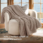 Bedsure Soft Light Brown Throw Blanket - Image 3