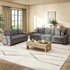 HERA'S HOUSE 2 Pieces Modular Sectional Sofa Sets, Oversized Couch Set by HERASHOUSE