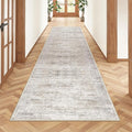 2x8 Runner Rug Non Slip, Washable Hallway Runner Rug, Taupe | Neutral Rugs by Restydon