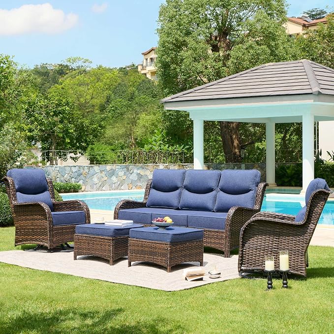 HILLGA Luxury High Back Patio Furniture Set by HILLGA