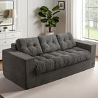 MAXYOYO Oversized Loveseat Sofa Couch, Upholstered Bean Bag Chair Cloud 3-Seat by MAXYOYO
