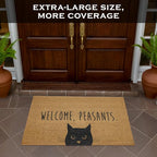 Welcome Peasants Door Mat Large 48x24 Inch, Pvc Backing, Dirt Scraper, - Image 4