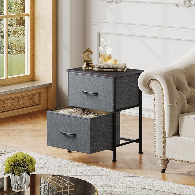 WLIVE Nightstand, 2 Drawer Dresser - Image 5