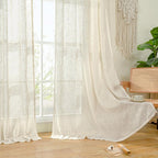 Short Linen Curtains 36 Inch Length - Image 9
