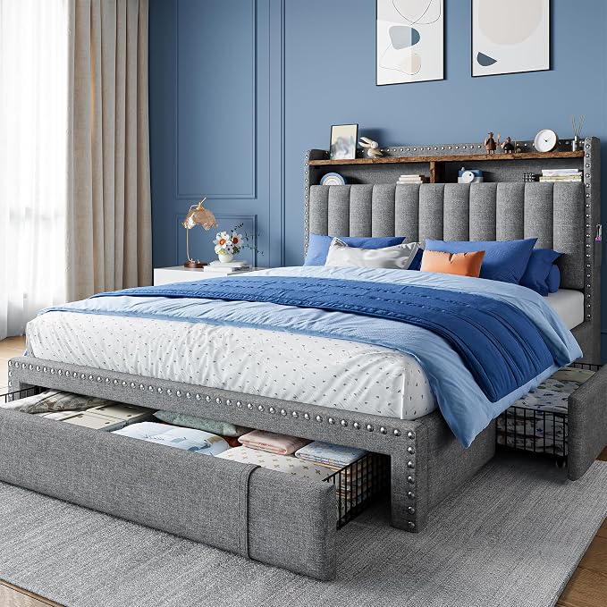 EnHomee Full Size Bed Frame by EnHomee