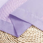 Chyhomenyc Sheer Curtains 63 Inch Length 2 Panels, Lilac | Light Filtering - Image 3