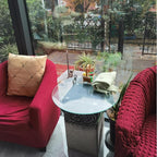 12" Round Tempered Glass Table Top - Image 6