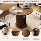 Wildhome Round Dining Table for 2-4, 31 Inch Dining Room Kitchen Table - Image 3