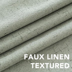 H.VERSAILTEX Linen Curtains 100% Blackout Curtains - Image 4