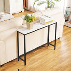 loglus Console Table for Entryway, Faux Marble MDF Sofa Table - Image 6