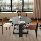 43.3in-59in Extendable Round Dining Table - Image 6