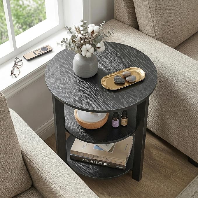 Farmhouse 3-Tier Round Side Table, 17.7*21.7inch End Table - Image 8