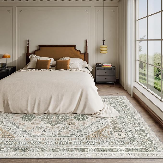 6x9 Area Rugs for Living Room, Large Washable Rug, Dining Room, Low Pile - Image 9