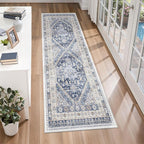 2x5 Rug Runners for Hallways Non Slip, Kitchen Rugs, Nursery Room, Soft Runner by Zesthome