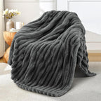 Exclusivo Mezcla Striped Fleece Throw Blanket by ExclusivoMezcla