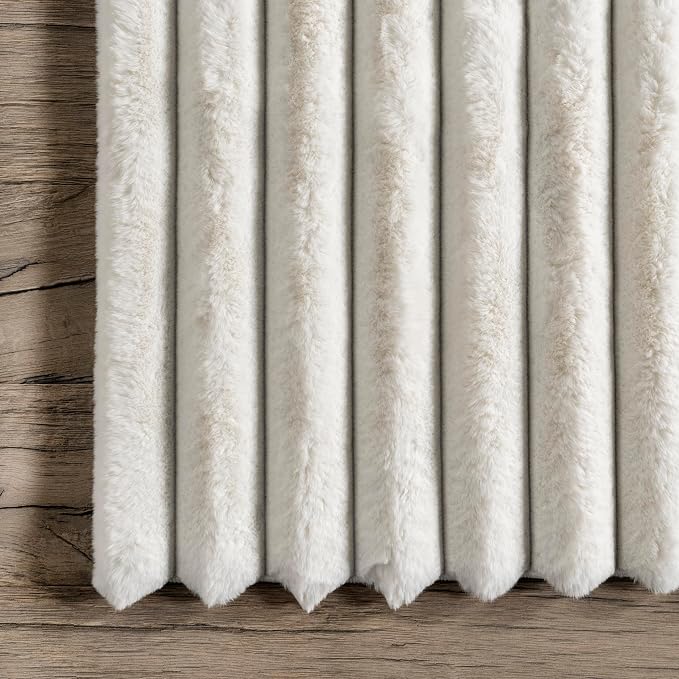 nuLOOM Kai Off White Striped Washable Area Rug, Off White - Image 5