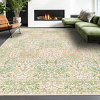 Washable Light Green Rug for Bedroom - Image 4