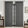 Dark Grey Memory Shaped Pinch Pleated Living Room Curtains 84 Inches Long 2 by PleatedDrapes