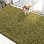 OLANLY Dog Door Mat for Muddy Paws 50x30, Super Absorbent Chenille Mud Mat | by OLANLY