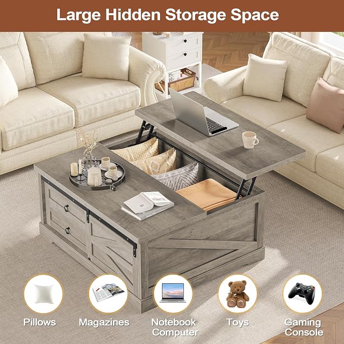 Itaar 39.4'' Lift Top Coffee Table - Image 5