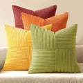MIULEE Fall Burnt Orange Decorative Throw Pillow Covers 20x20 Inch Set of 4 by MIULEE