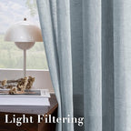 H.VERSAILTEX Linen Curtains Flax Linen Blended Curtain Panels - Image 5