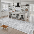 Soalmost Washable Kitchen Runner Rug 3x8 Hallway Entry Rugs Non-Slip, Foldable by Soalmost