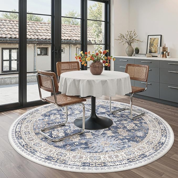 Round Rug 6ft, Circle Rug for Dining Room Table, Dining Room, Nursery Room - Image 8