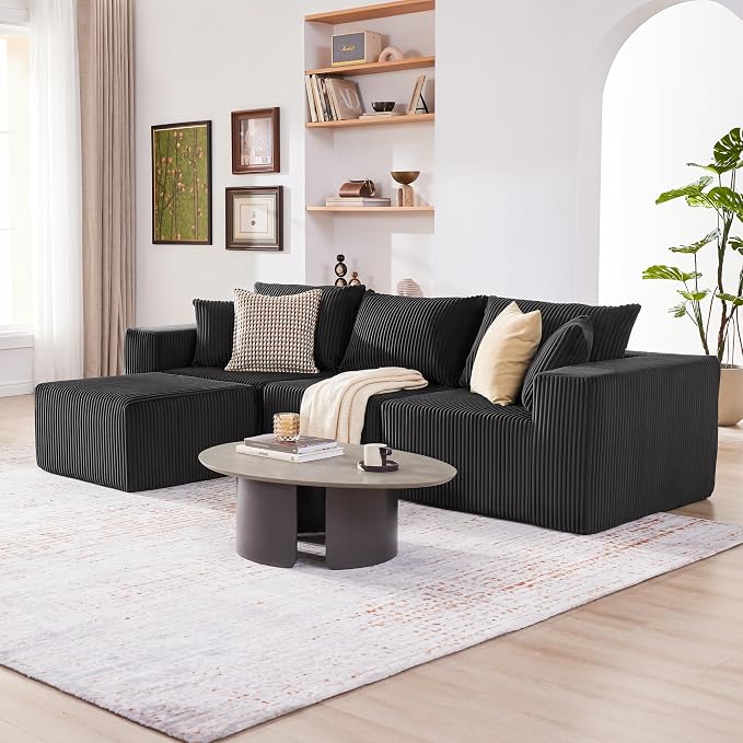 Weture 107.4" Cloud Couch Sectional, Modular Sofa - Image 6