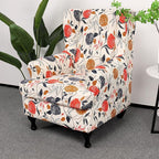 HAOYONG Wing Chair Slipcovers Printed Wingback Chair Covers 2 Pieces Wingback - Image 2