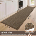 BEQHAUSE Kitchen Runner Rugs 31"x96", Kitchen Mats - Image 2
