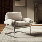 Modway Ansel Boucle Accent Chair in Newsprint - Image 2