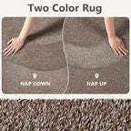 2x6 Coffee/White Runner Rug Washable Non-Slip - Image 9