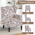 Pia Ricco High Back Floral Accent Chair - Image 3